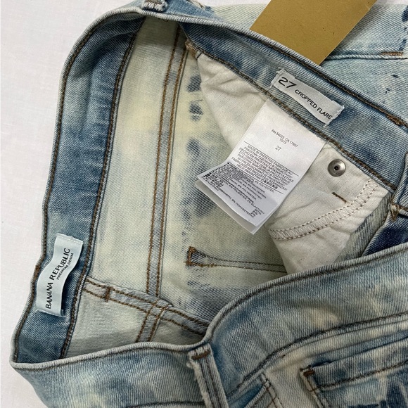 Psychedelic Crop Flare Jeans Size 27 4 - Picture 6 of 12